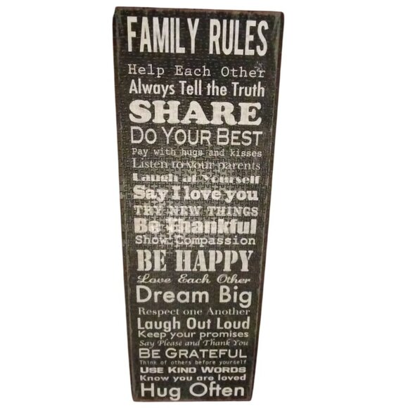 Family Rules by Louise Carey Typography Artwork 1000 Piece Panoramic Puzzle - Picture 8 of 14